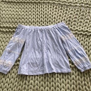 American Eagle long sleeve off the shoulder top size small